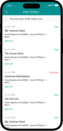 Past orders