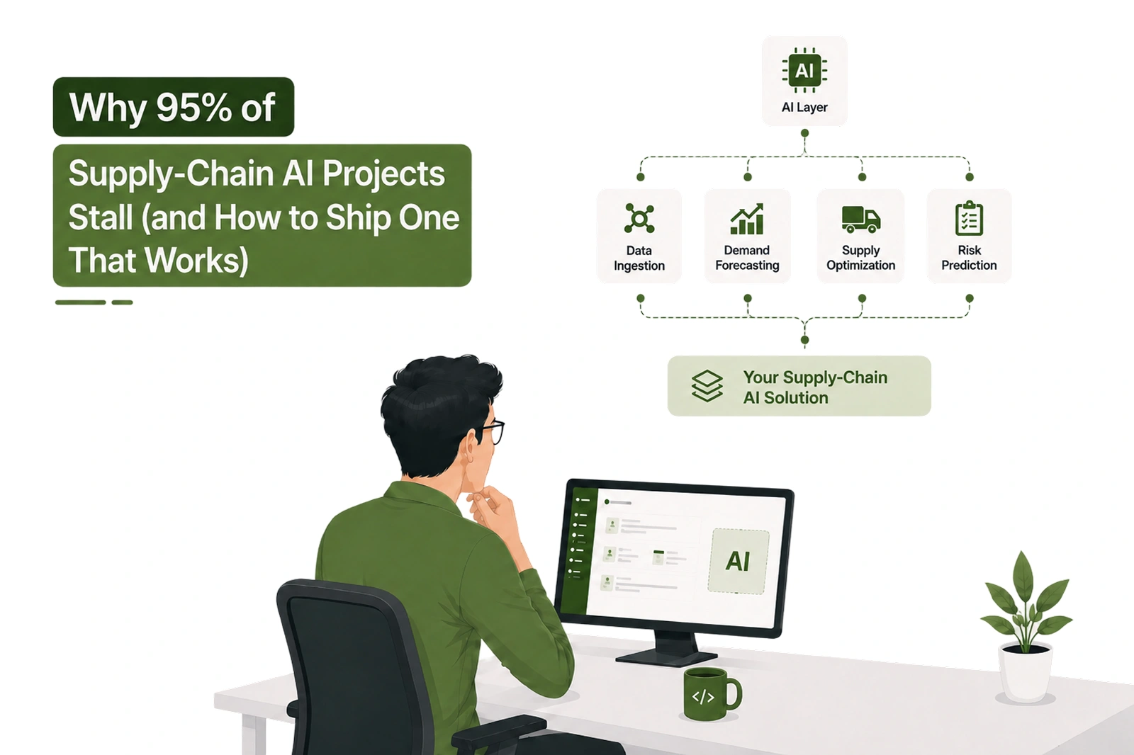Why 95% of Supply-Chain AI Projects Stall (and How to Ship One That Works) - Shanti Infosoft 2026