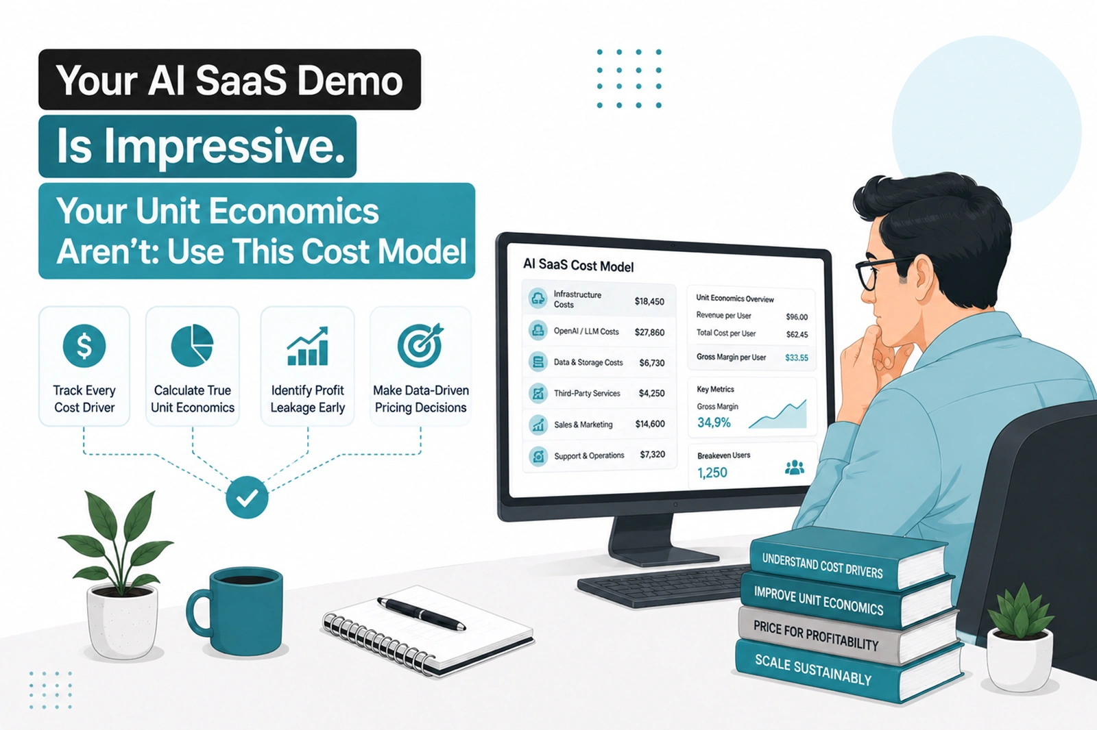 Your AI SaaS Demo Is Impressive. Your Unit Economics Aren't: Use This Cost Model - Shanti Infosoft 2026