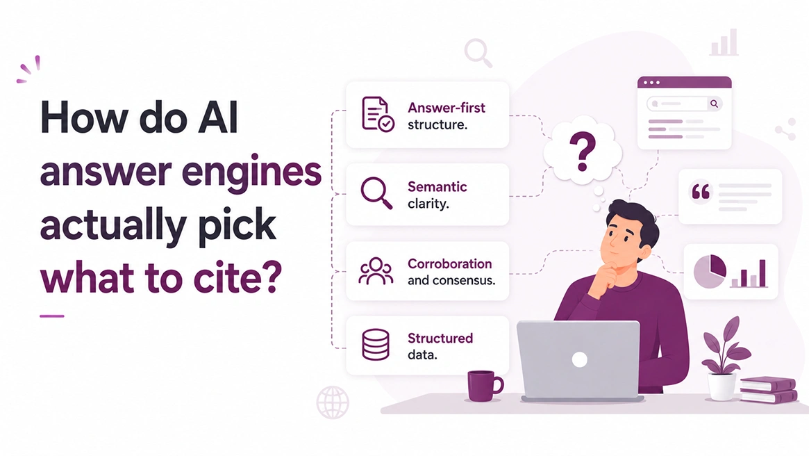 How do AI answer engines actually pick what to cite?