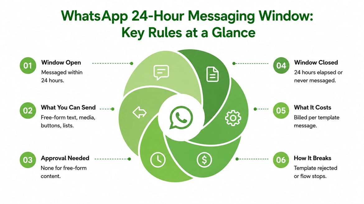 How do the 24-hour window and template rules break your funnel