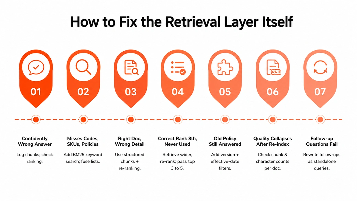 How do you fix the retrieval layer itself