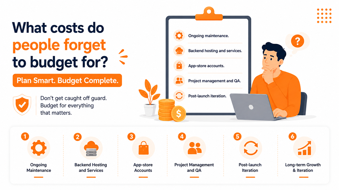 What costs do people forget to budget for?