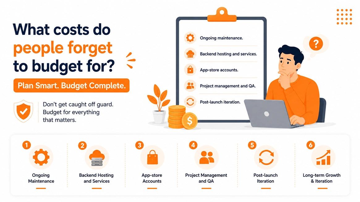 What costs do people forget to budget for?