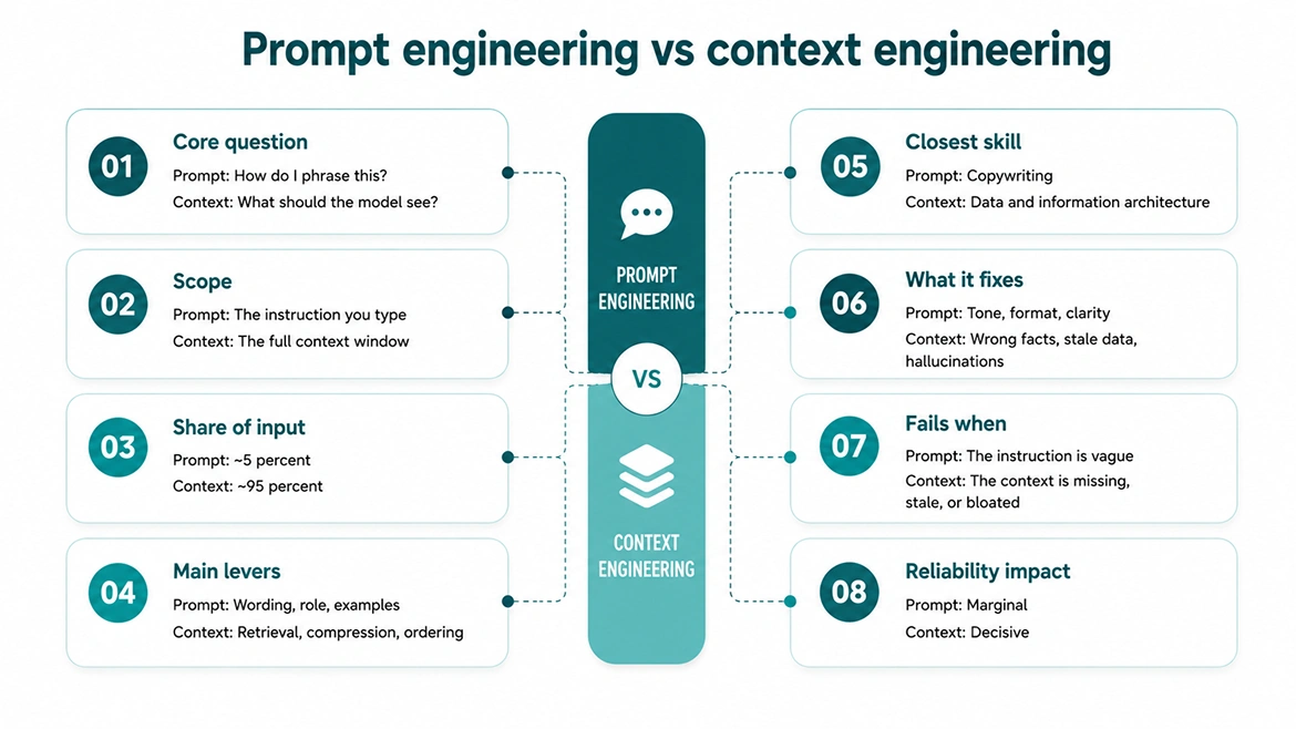 Prompt engineering vs context engineering