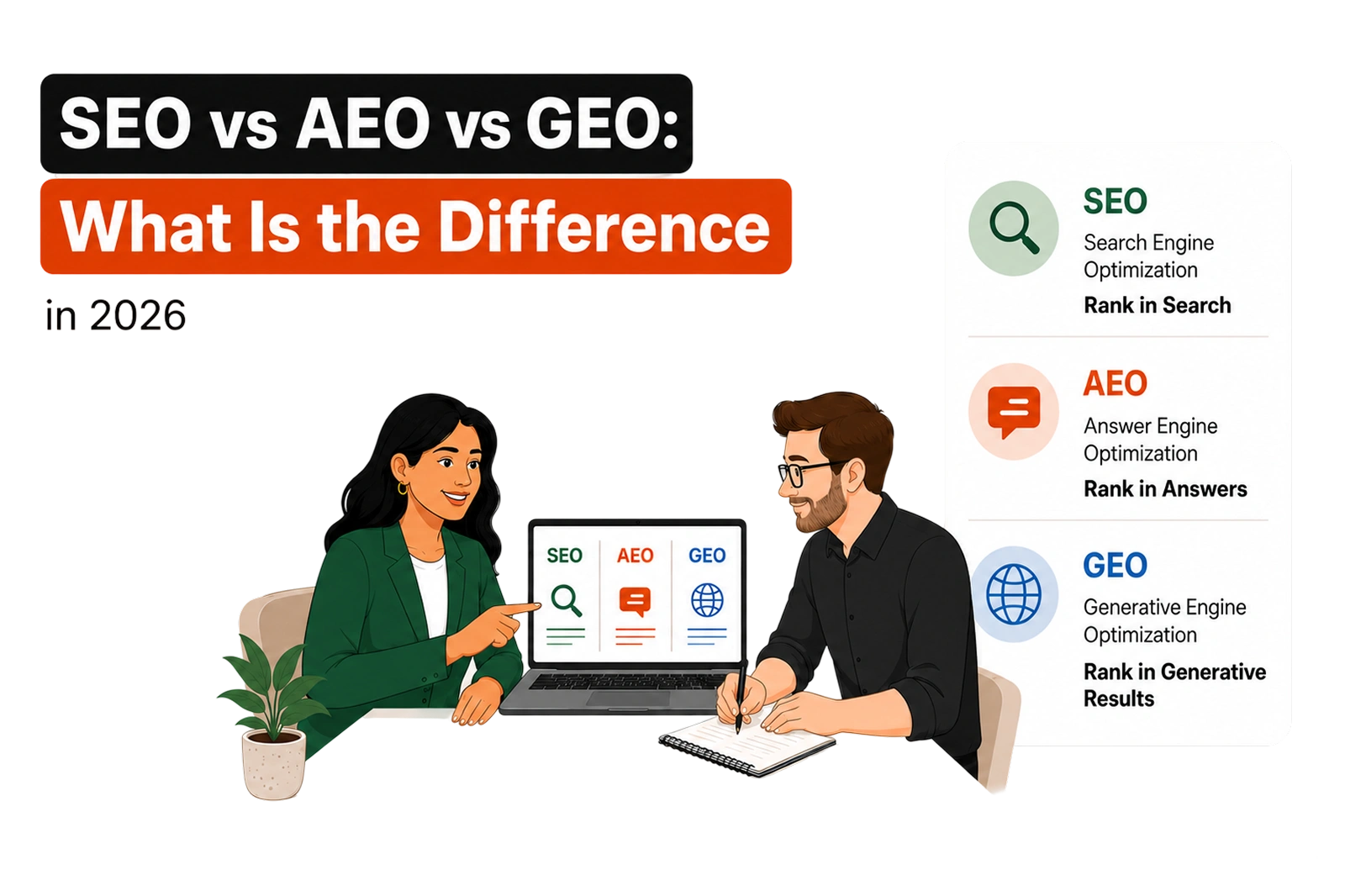 SEO vs AEO vs GEO: What Is the Difference in 2026? - Shanti Infosoft 2026