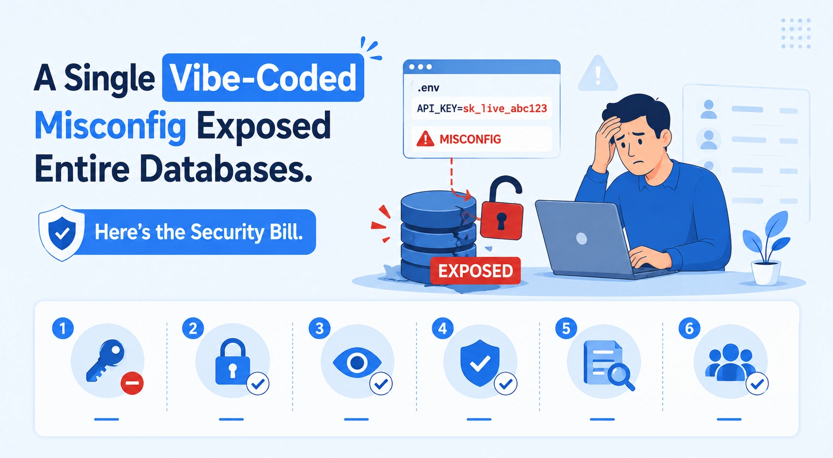 A Single Vibe-Coded Misconfig Exposed Entire Databases. Here's the Security Bill