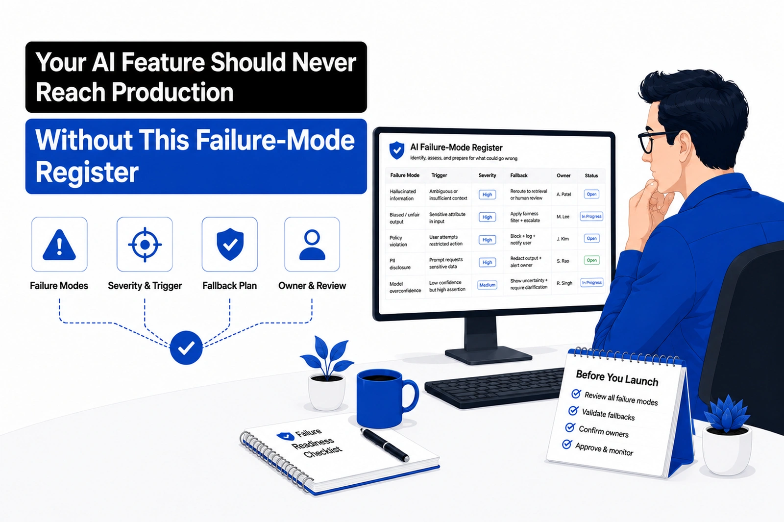 Your AI Feature Should Never Reach Production Without This Failure-Mode Register