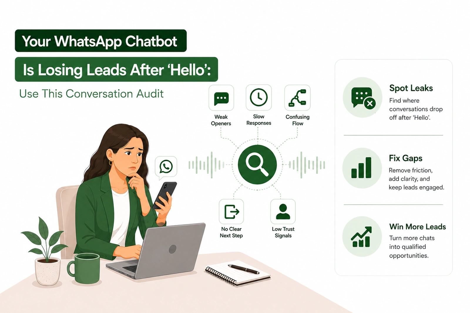 Your WhatsApp Chatbot Is Losing Leads After 'Hello': Use This Conversation Audit - Shanti Infosoft 2026